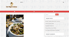 Desktop Screenshot of eatrightonline.com